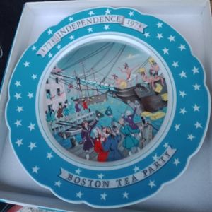 Limoge Boston Tea Party Collectible Plate